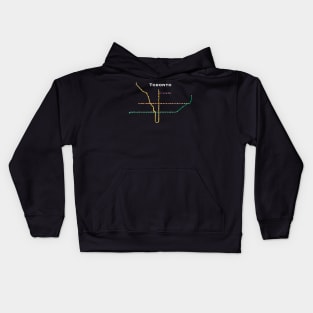 Toronto TTC Subway Map Kids Hoodie